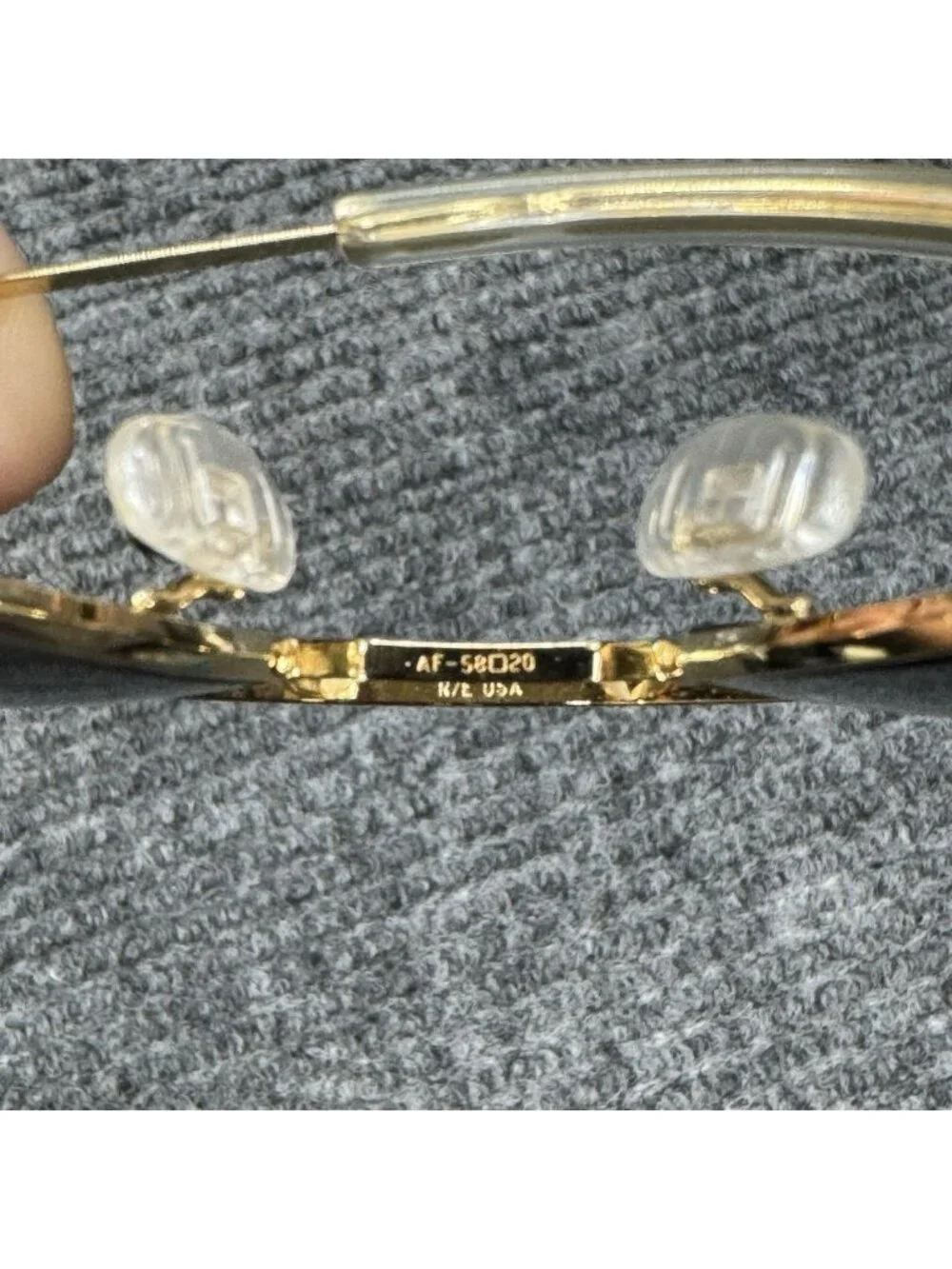 Randolph Engineering USA Aviator Gold Frames Only Sunglasses 5 1/2 AF 58-20